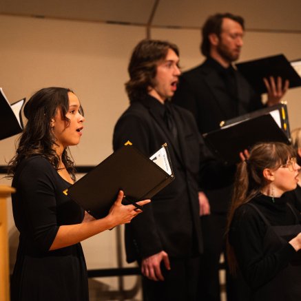 NMU Choir singing
