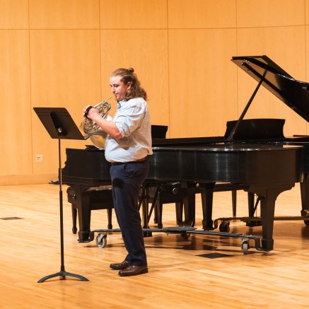 Jon Schertz on horn