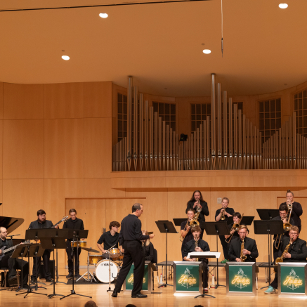 Fall 2024 jazz band directed by Dr. Mark Flaherty