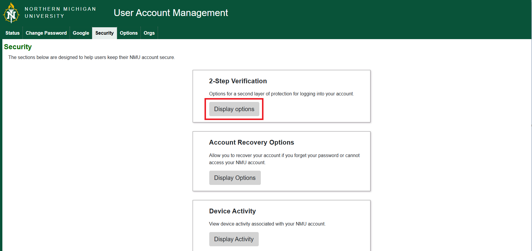 2fa options