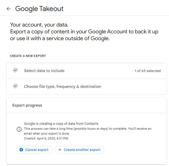 Export Data