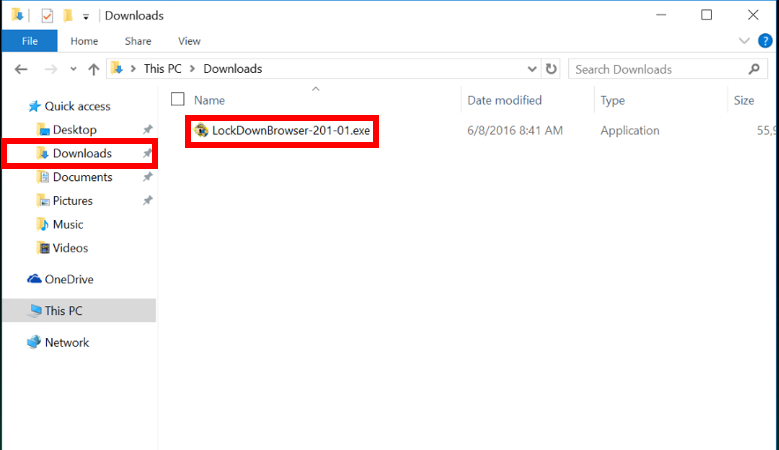 Where the download might be located in your file explorer